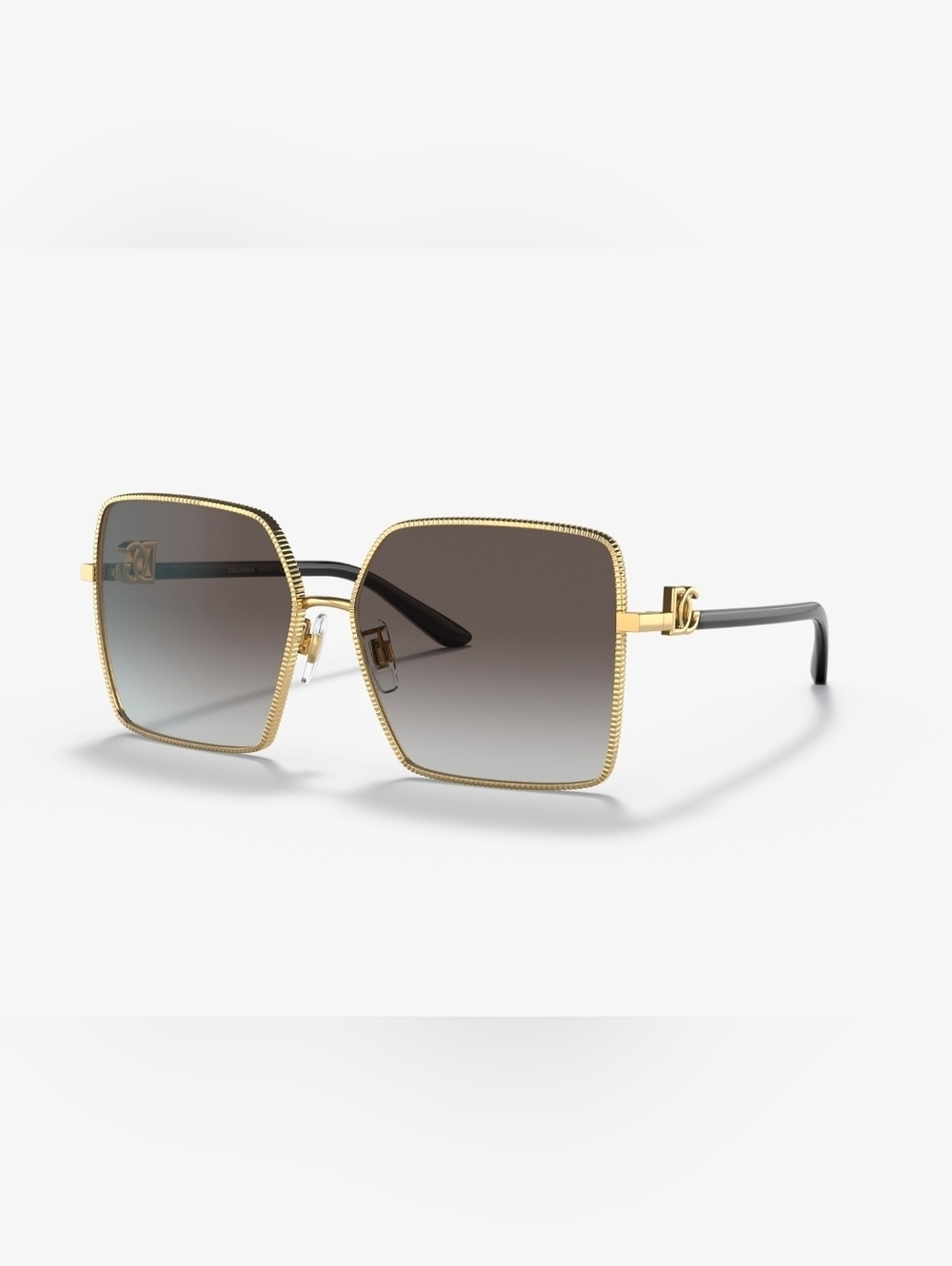 Dolce & Gabbana Women’s Black Lens Gold Frame Sunglasses